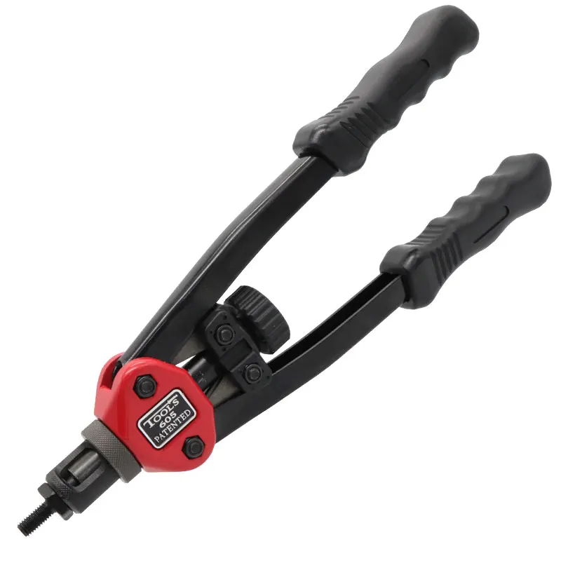 Hand Threaded Rivet Nuts Guns Riveter Riveting Rivnut Tool Nuts 605 606 Double Insert Manual for M3/M4/M5/M6/M8/M10 Nut
