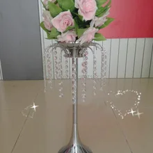 47 см высокий Свадебный Хрустальный дорожный свинцовый стол подставка для цветов Свадебная центральный стол Декор