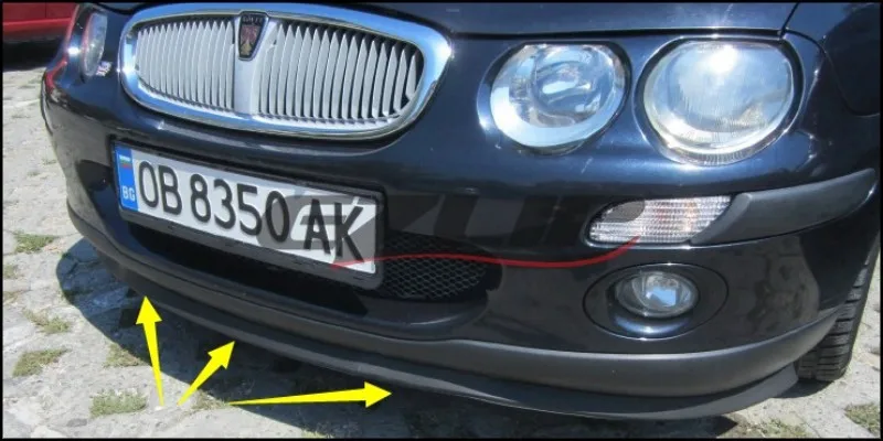 Lábios para Rover Saia para Topgear Pára-choques Lábio Defletor Padrão 2000 Frente Spoiler Fãs Carro Tuning Vista Corpo Kit Tira Sd1 - 9 fãs carro tuning vista corpo kit tira