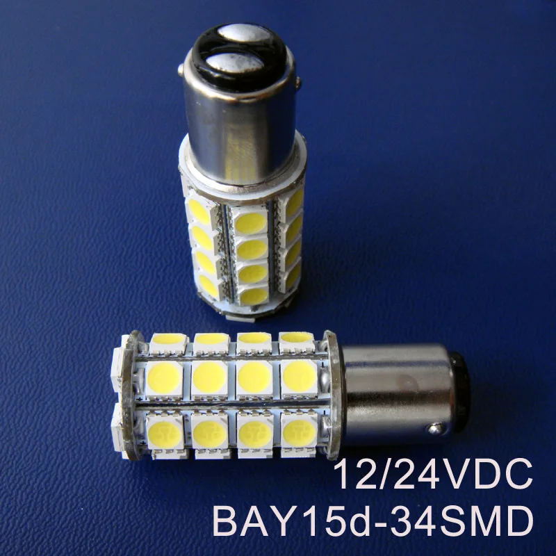 High quality 12/24VDC Freight Car Led Brake Lights,BAY15d BAZ15d 1157 PY21/5W Truck Auto Rear lamp bulb free shipping 50pcs/lot