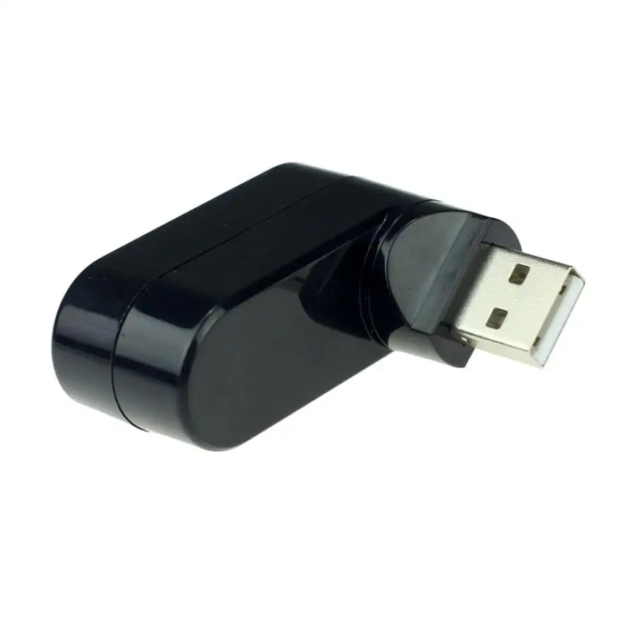 Цена по прейскуранту завода 3 порта концентратор USB 2,0 Мини Вращающийся сплиттер адаптер для ПК ноутбук 51228 Прямая поставка