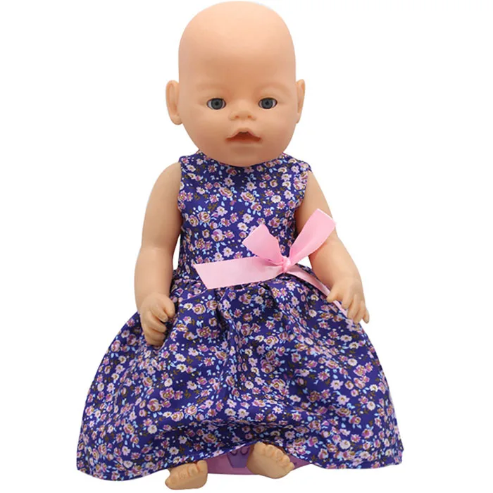 Кукольная одежда 15 видов стилей одежда ручной работы платье подходит 18 дюймов американская кукла и 43 см кукла Born для поколения девичьи игрушки аксессуары - Цвет: b21