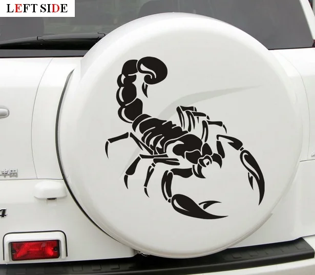 

LEFT SIDE 3d Car Sticker 50CM DIY Special Modified Spare Wheel Car Styling Stickers Waterproof Cover Door Film Rear Stickers