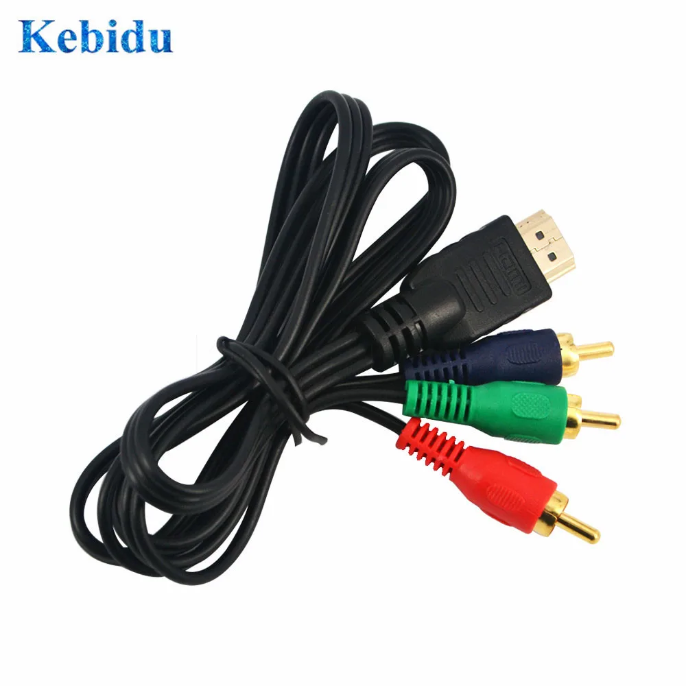 Kebidu 1 м HDMI в RCA фото телефон 1080P 3 AV HDTV оптовая продажа|Кабели HDMI| |