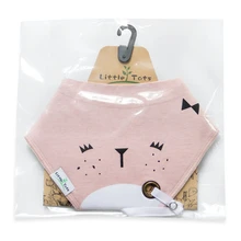 Pacifier Cartoon Triangle Cotton Towel Baby Bib Slobber Double Kids Accessories