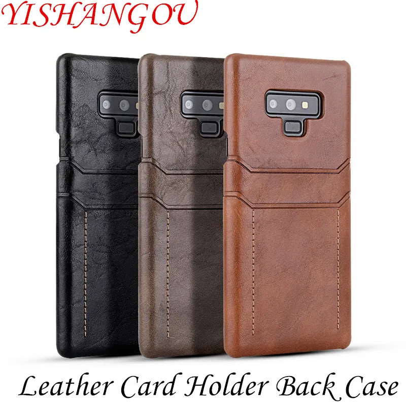 

YISHANGOU PU Leather Card Holder Case For OnePlus 6 Cases Cards Slots Back Cover For one plus 6 Luxury Phone Cases 1+6 Coque