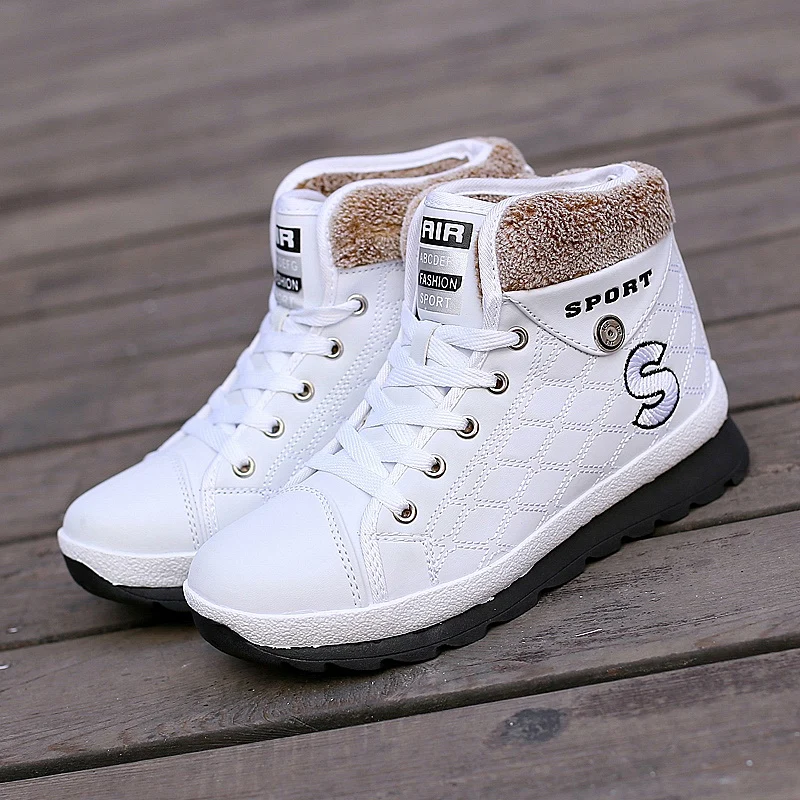 

Winter high-top shoes Korean version of the warm student sports fashion casual cotton shoes women's shoes cotton boots