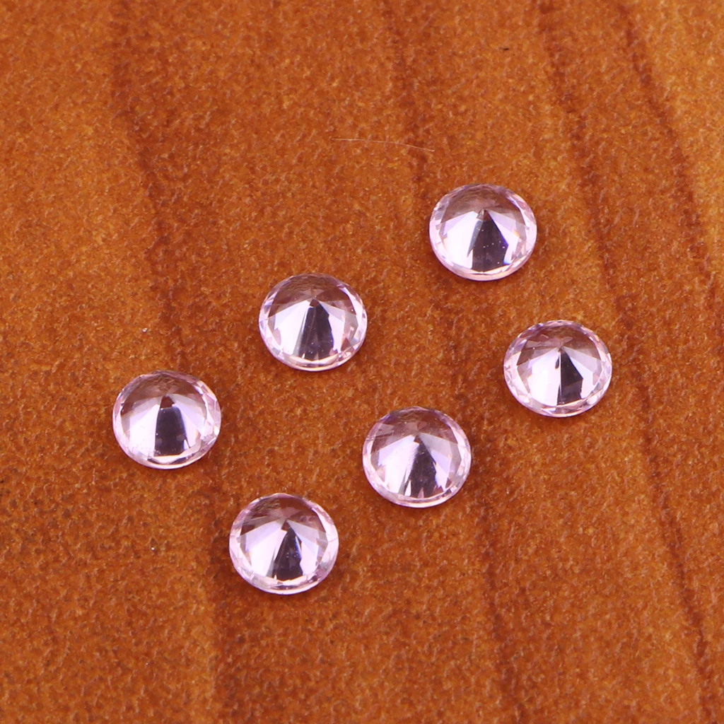 100pcs Zircon Diamond Crystal Faceted Loose Spacer Beads DIY Wedding Party 4mm Jewelry Charms Pendants Decorations