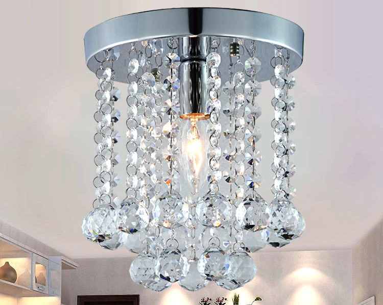 Günstige Neue Runde LED Kristall Decke Licht Für Wohnzimmer Indoor Lampe luminaria home dekoration