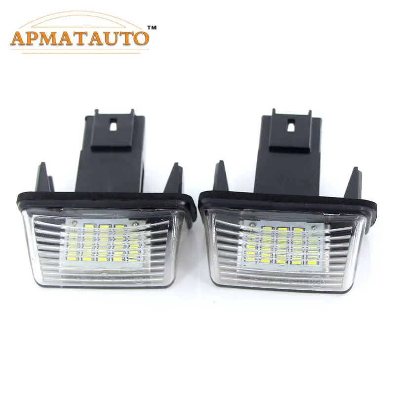 

2pcs White LED License Number Plate Light Bulb Canbus Error free For PEUGEOT 206 207 306 307 CITROEN C3 C4 C5 Rear Lamp