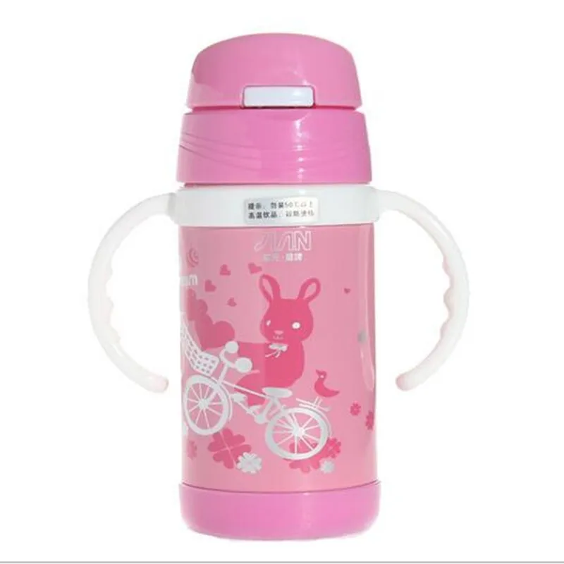 Eco Friendly Children insulation straw cup 280ml kids Study drinking