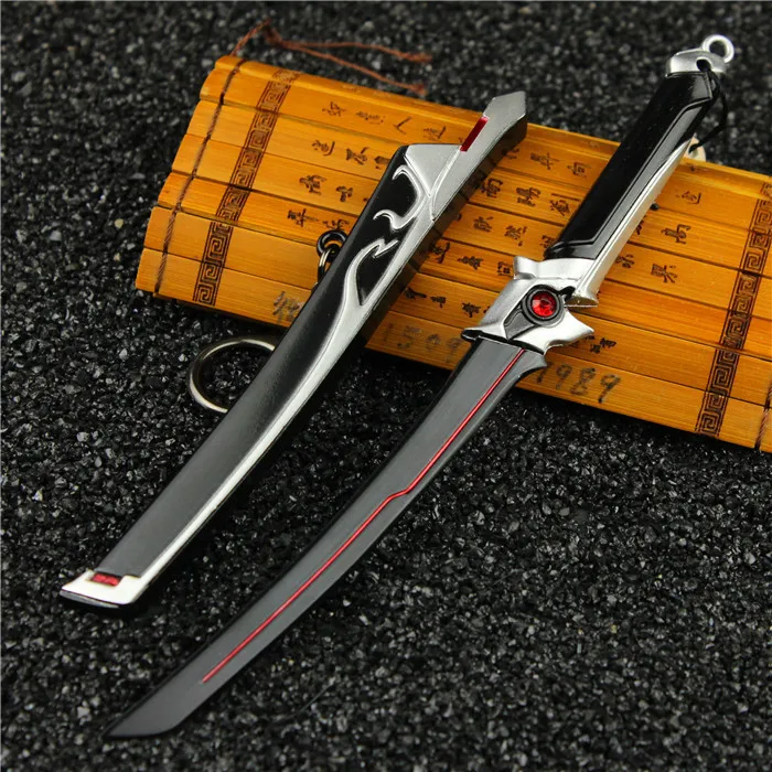 

Floretfig 17cm Overwatch Genji sword keychain Genji cosplay sword model keychain cs weapon keychains overwatch products