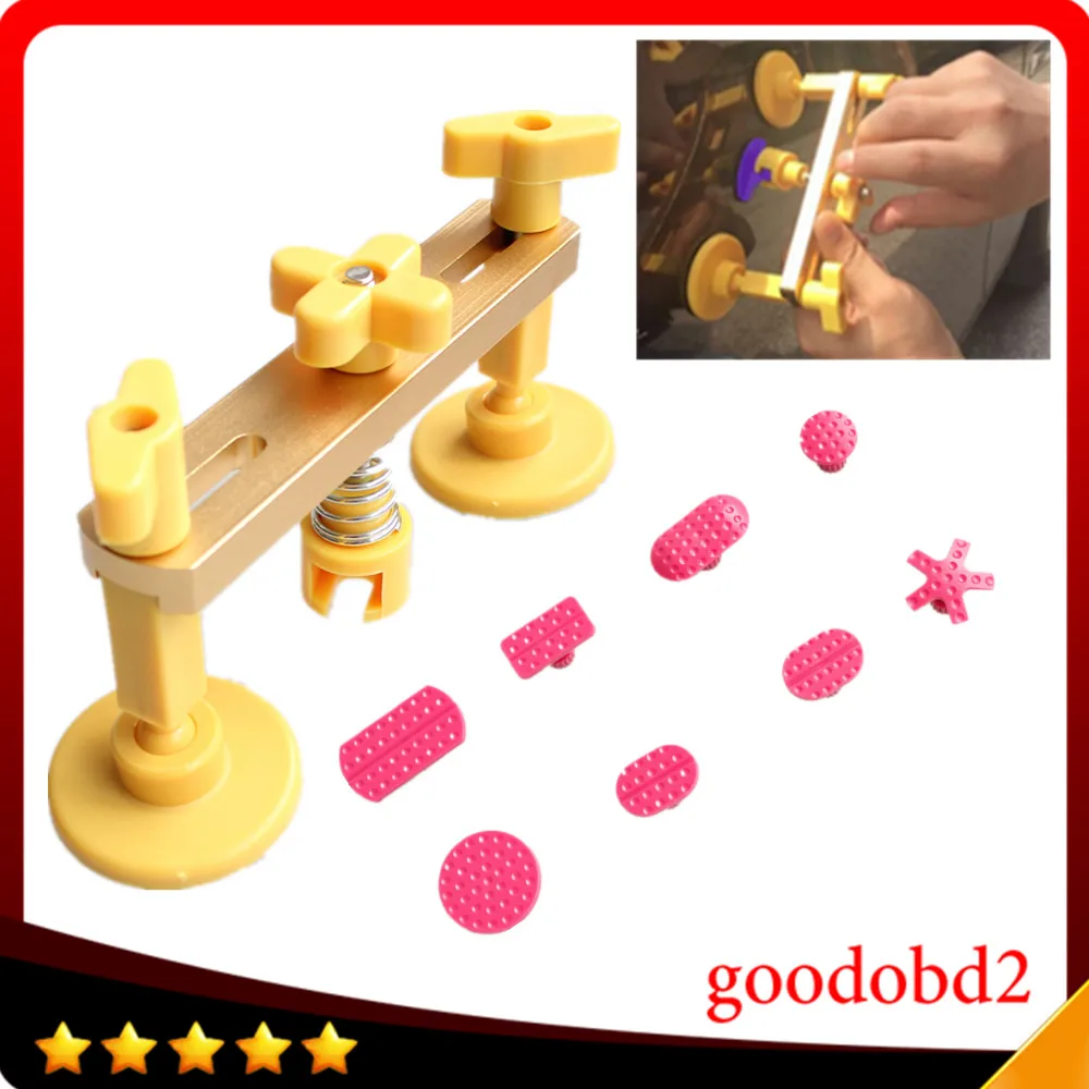 

Car Dent Puller Auto Body Paintless Dent Removal Tools PDR Tools Hand Tool with 8x Different Size PDR Glue Tabs Hail Damage Dent