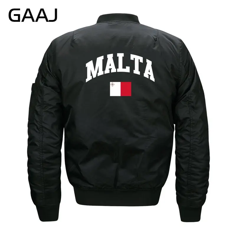 GAAJ Malta куртка с изображением флага Мужская 6XL 7XL 8XL уличная зимнее флисовое пальто