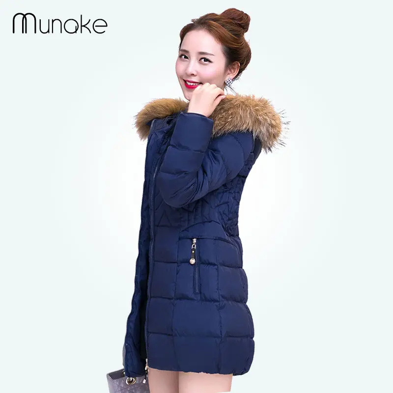 2016 Women Winter Jacket Warm Thicken Long Cotton Down