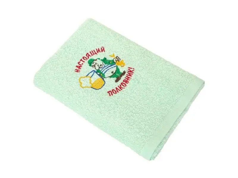 Полотенце WELLNESS, Праздничное, 50*100 см, мятный