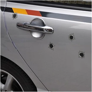 

32 Small Shot Holes Car Posted Bullet Holes Style Dangerous Illusions Stickers