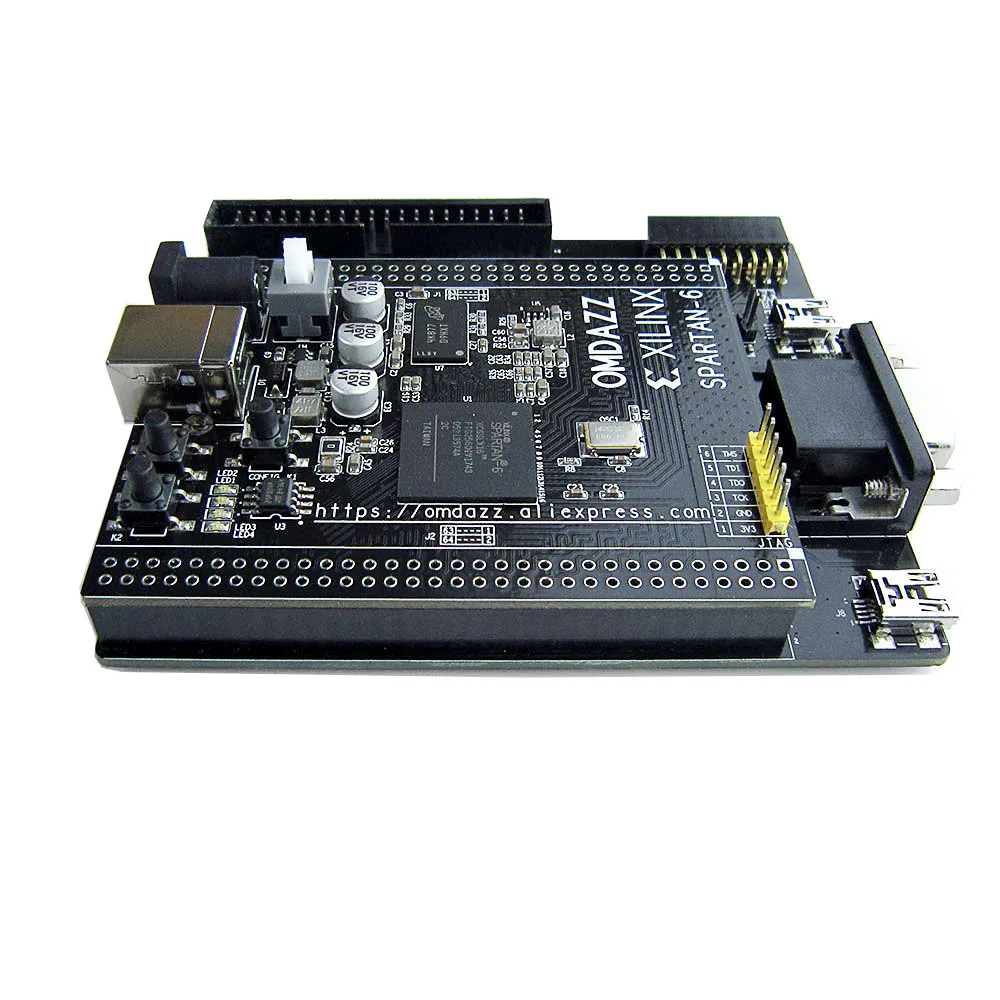 Макетная плата XILINX FPGA Spartan6 XC6SLX16 Spartan 6 Core Card и IO Плата с 128M DDR3 бесплатная