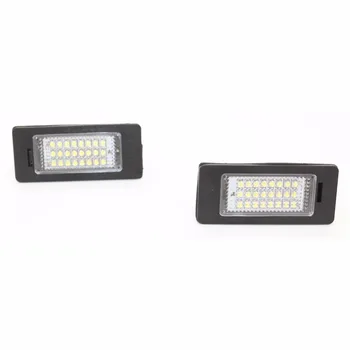 

License Plate Lights For E82 E88 E90 E92 E93 E39 E60 M5 E70 X5 E71 E72 X6 LED SMD3528 6000K Number Plate Light Error Free