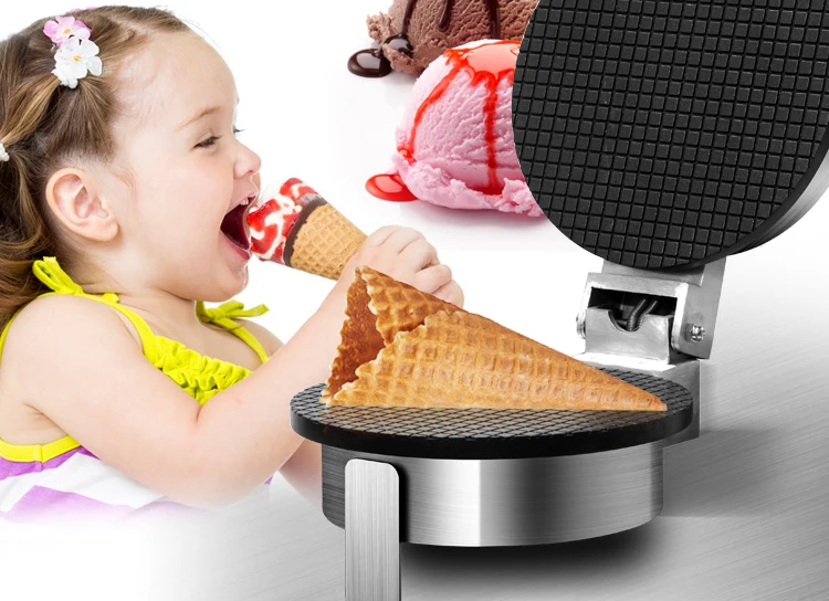Коммерческих Мороженое кожа машины электрические горячая Мороженое хрустящей egg roll машины
