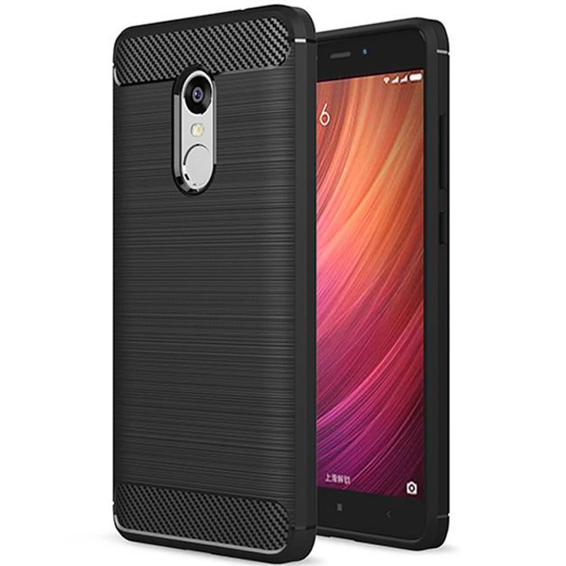 

Brushed Phone Case for Xiaomi Redmi Note 4 Case for Redmi Note 4X Soft Silicone Rugged Protective Cover on Redmi Note 4 Global