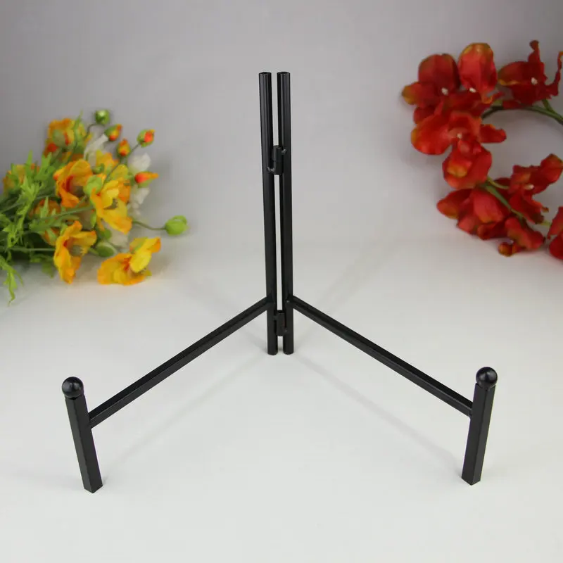 Black Wrought Iron Metal Craft Plate Display Support Easel Holder X 5 Easel Canvas Craftseasel Set Aliexpress