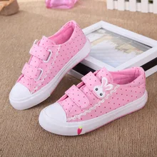 2016 Girls Skateboarding Shoes Nonslip Kids Sneakers Children Sport Shoes Canvas Shoe Infant Style outdoor shoe,Blue/Pink,S/M/L