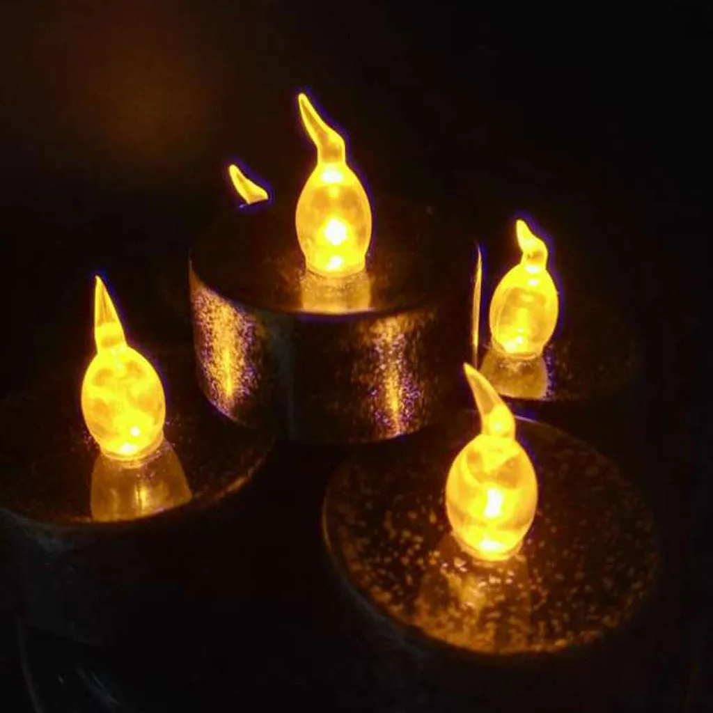 Черный беспламенный Votive Свеча на батарейках Мерцающий СВЕТОДИОДНЫЙ светильник