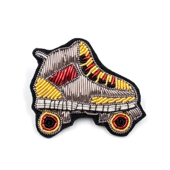 

embroidery india silk pin on patches for clothing broo chroller skates badge designer patches jeans parches bordados para ropa