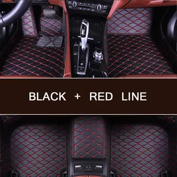 

leather car floor mats for Bmw X5 E53 E70 2004-2013 2014- 2016 2017 2018 Custom auto foot Pads automobile carpet cover