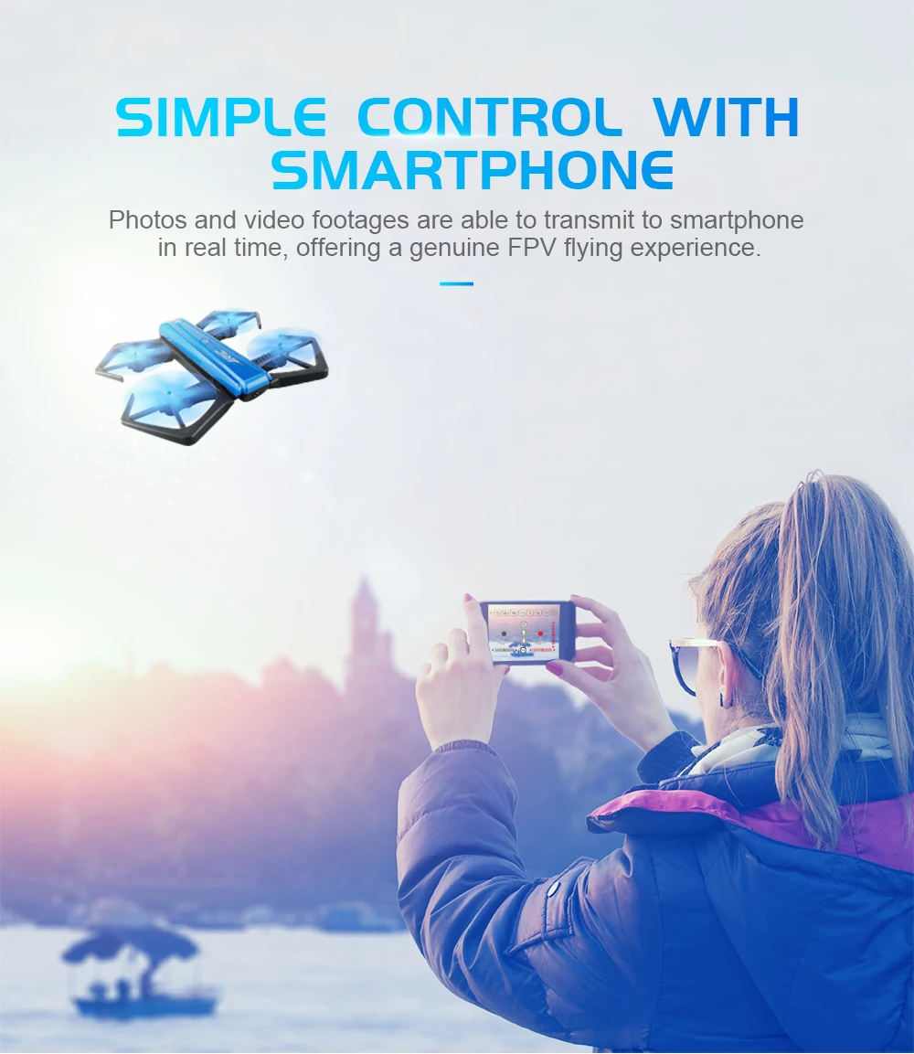 JJRC H43WH RC Helicopters WIFI FPV Mini Drone with Camera HD Foldable Arm Quadcopter-10