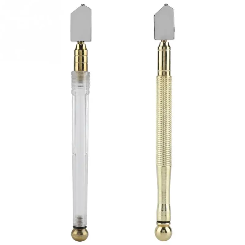 

1 pcs Sliver Glass cutter Supercutter Metal Handle Straight Head Glass Cutter for Cutting Glass Tiles Mirror Tiling Tools