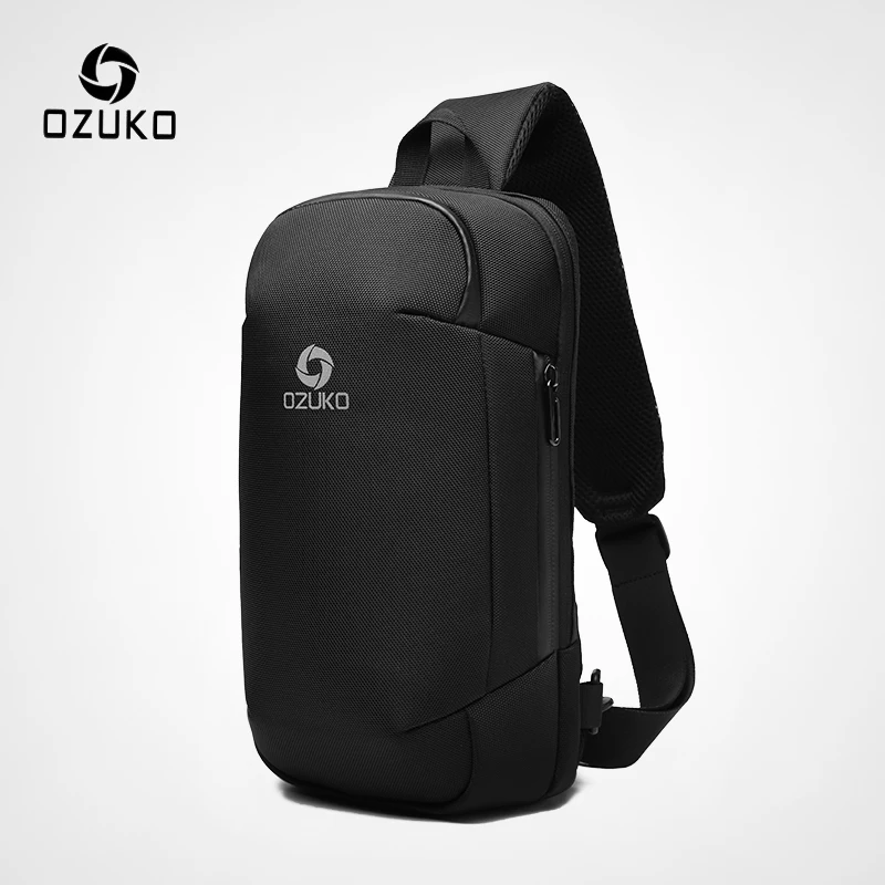 OZUKO جديد الرجال مكافحة سرقة Crossbody أكياس الأزياء الذكور 9.7 بوصة باد الكتف حقيبة ساعي USB شحن ماء الرافعة حقيبة صدر للرجال OZUKO جديد الرجال مكافحة سرقة Crossbody أكياس الأزياء الذكور 9.7 بوصة باد الكتف حقيبة ساعي USB شحن ماء الرافعة حقيبة صدر للرجال