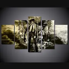 5 Panels Wall Art Death Note Anime Modern Paintings Art Canvas Paintings Poster Unframed 05