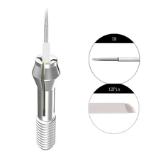 

100pcs/lot Stainless Steel Permanent Makeup Tattoo Needdles Mixed 5RL 12PIN Microblading Needdles For 3d pen Forever MakeUp