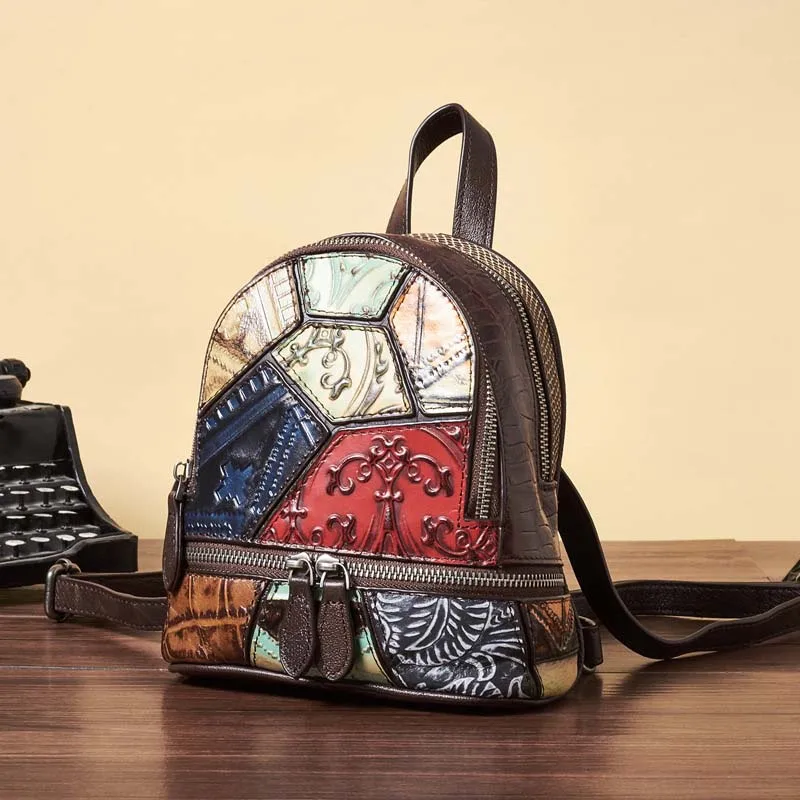 Guangzhou Neue Schulter Leder Erste Lässige Weibliche Tasche Schicht Mode Rucksack Damen 1 Aetoo 2018 5wCqawE