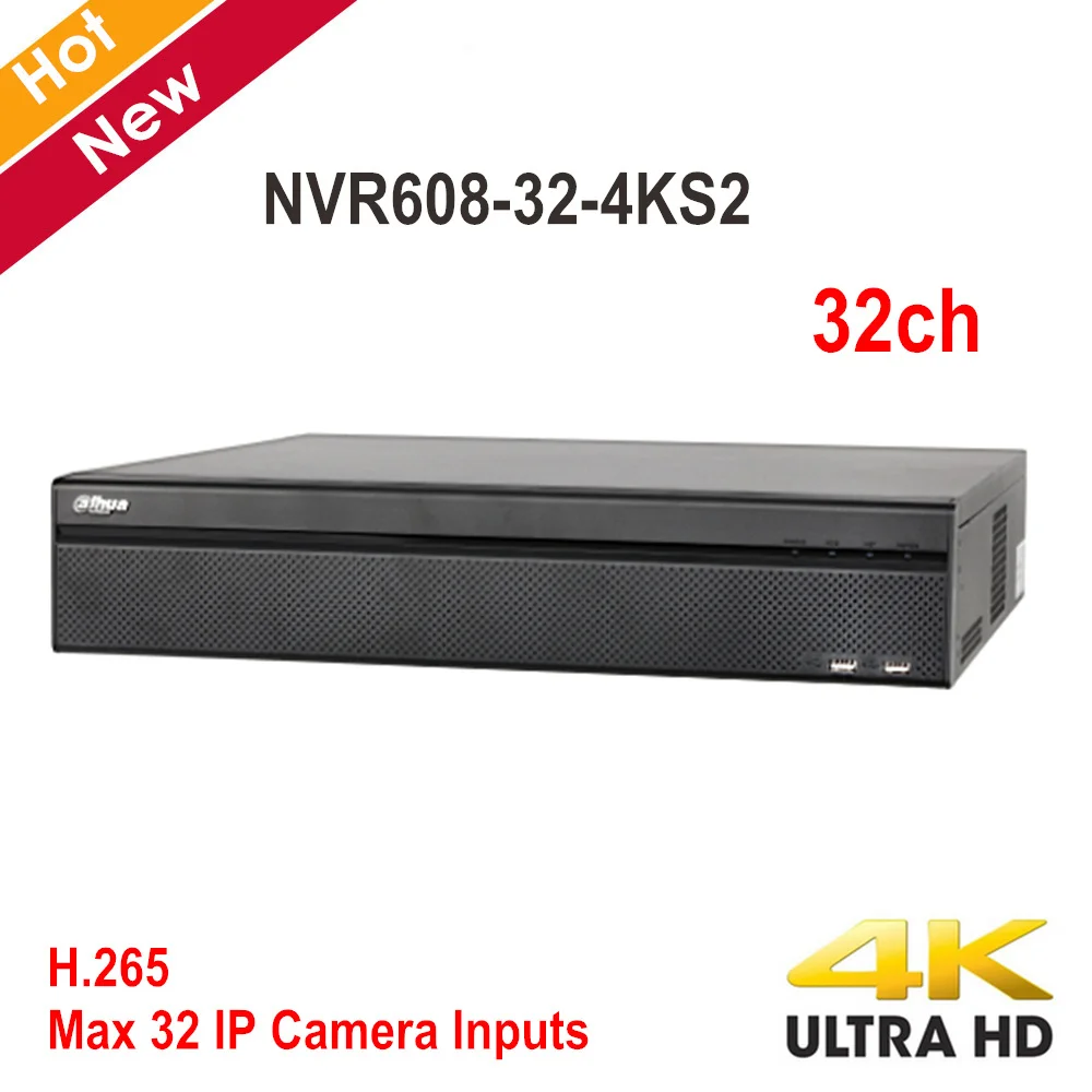 Сетевой видеорегистратор Dahua 32 канала NVR Ultra 4K H.265 макс. ip входа для IP камеры NVR608