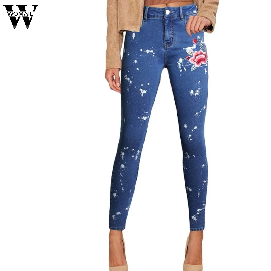 2017 Autumn 9 points pants knee broken sundries stretch tassel cowboy