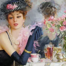 Безрамное изображение красивая невеста DIY картина по номерам Современная Настенная живопись ручная роспись маслом на холсте для домашнего декора