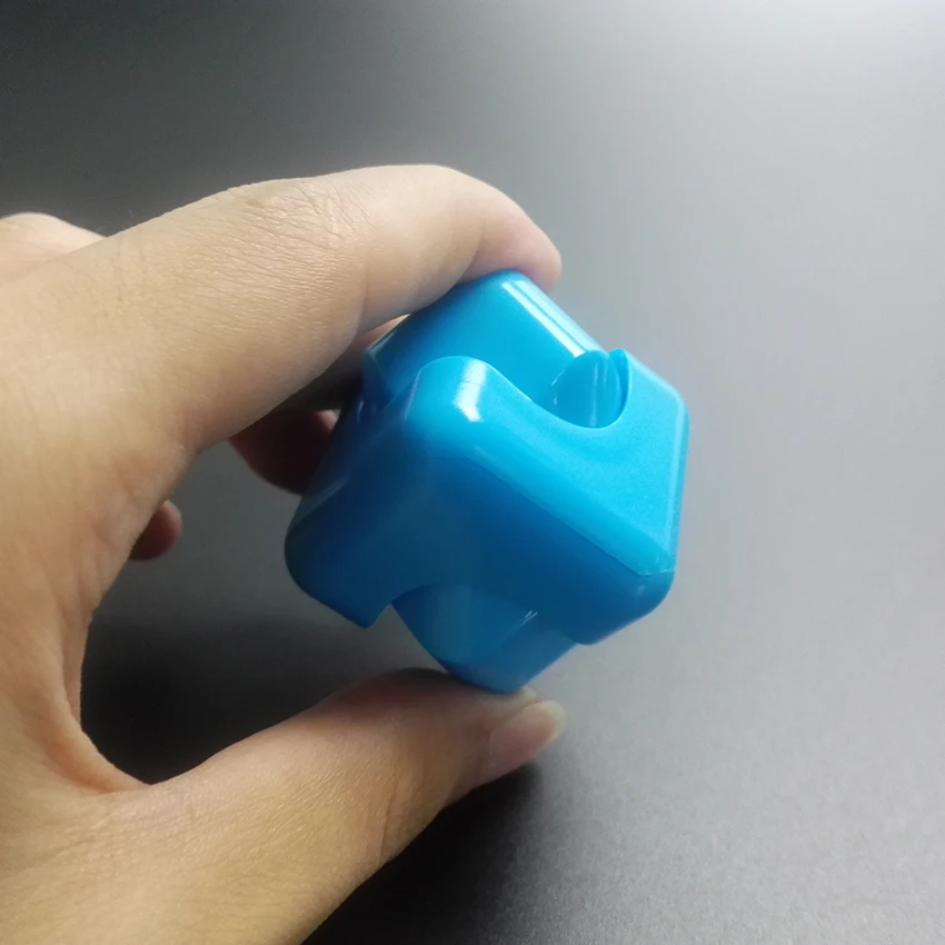 Синий и черный цвет волшебный Спиннер-Спиннер для снятия стресса игрушки съемные ручной Спиннер пластик
