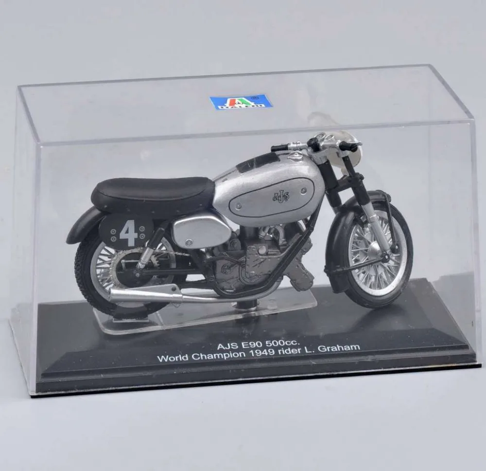 Игрушки для детей 1:22 italeri ajs E90 500cc чемпион мира 1949 мотоцикл литья под давлением модель мотоцикла коллекция игрушек