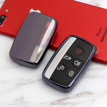 

TPU Car Key Cover Key Case Bag For Land Rover RANGE ROVER SPORT Freelander 2 DISCOVERY 4 Evoque Key Chain car styling