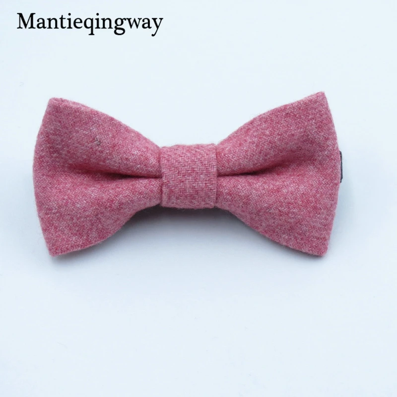 Mantieqingway/детский шерстяной галстук-бабочка для маленьких мальчиков, узкий галстук-бабочка, одноцветные детские галстуки с бантом, детские галстуки