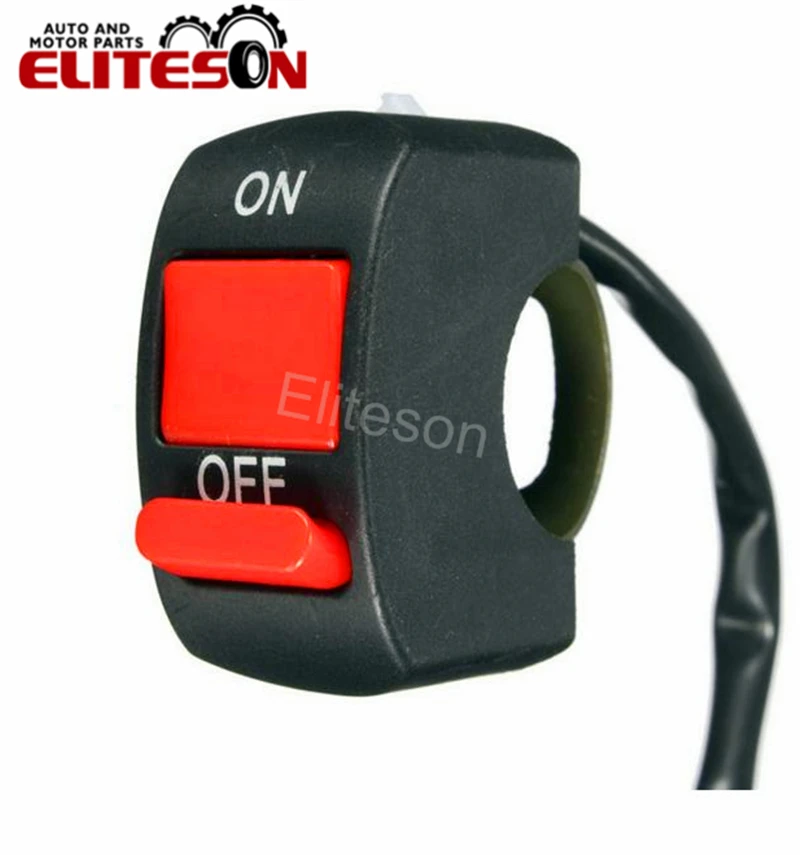 

Eliteson 1 PC Universal Motorcycle Fog Light Switch ON-OFF Button Switch 12V DC For U2 U5 U7 LED Light Head Lamp