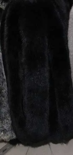 Linhaoshengyue, шапка из настоящей лисы, vigoreux, белая, черная, шерсть, мех енота, шапки, vigoreux, меховой воротник, меховой воротник из лисьего меха - Цвет: black