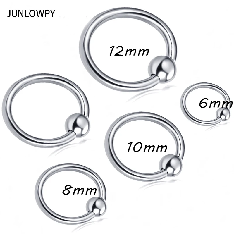 Кольца для пирсинга JUNLOWPY 316L из хирургической стали кольца носа Шариковые подковы