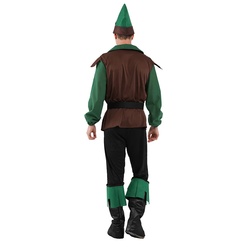 Peter Pan Hot Adult Men Halloween Cosplay Costume Hunter Performance Clothing Forest Prince Clothing Party