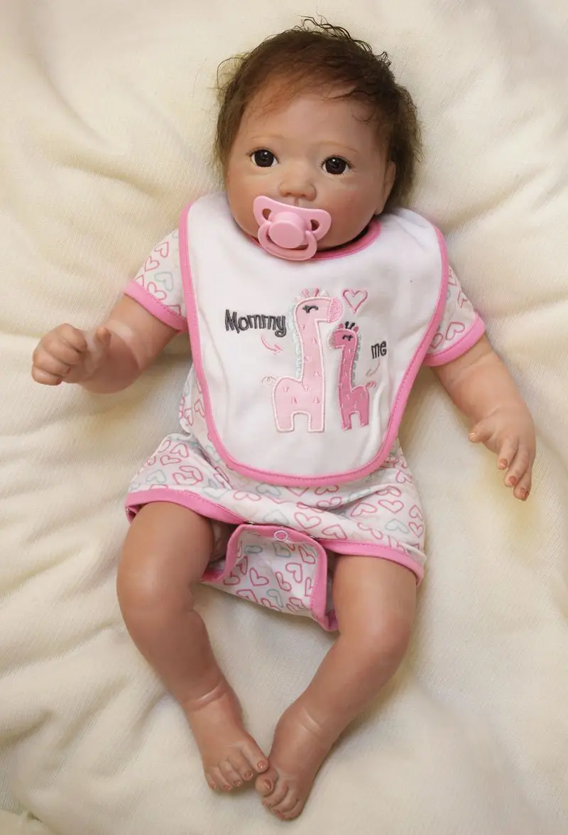 

New girl Bebe Reborn 50cm Silicone Reborn Baby Dolls Boneca Reborn Realista Fashion Dolls For Princess Children Birthday Gift