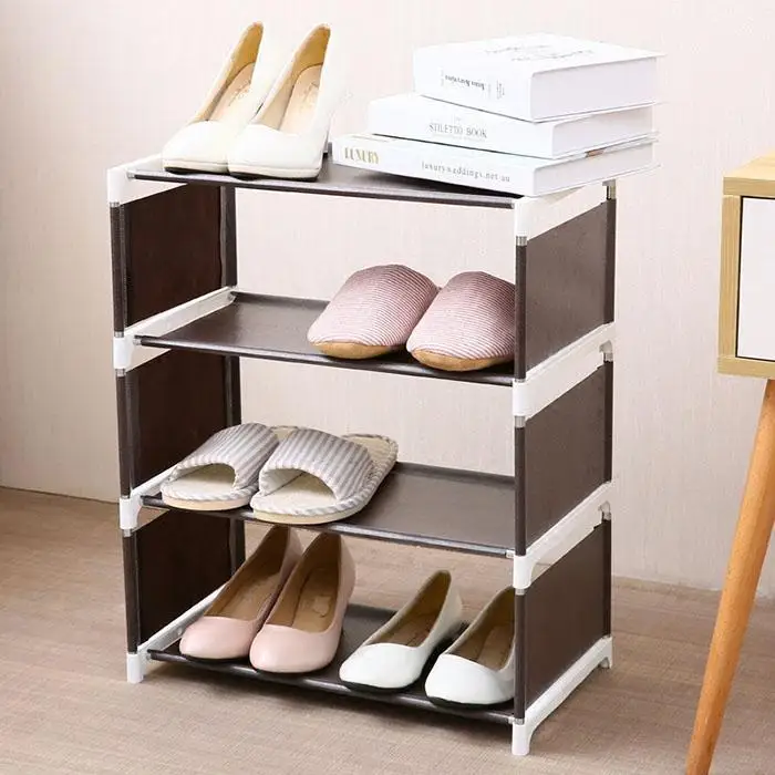 Новая многофункциональная для обуви, органайзер, 4 слоя, стеллаж для хранения обуви, стеллаж для хранения обуви, стеллаж для обуви, шкаф, домашняя мебель