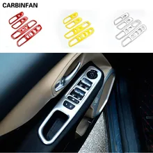 Аксессуары ABS хром внутренняя ручка двери держатель окна управления Переключатель отделка для Jeep Renegade